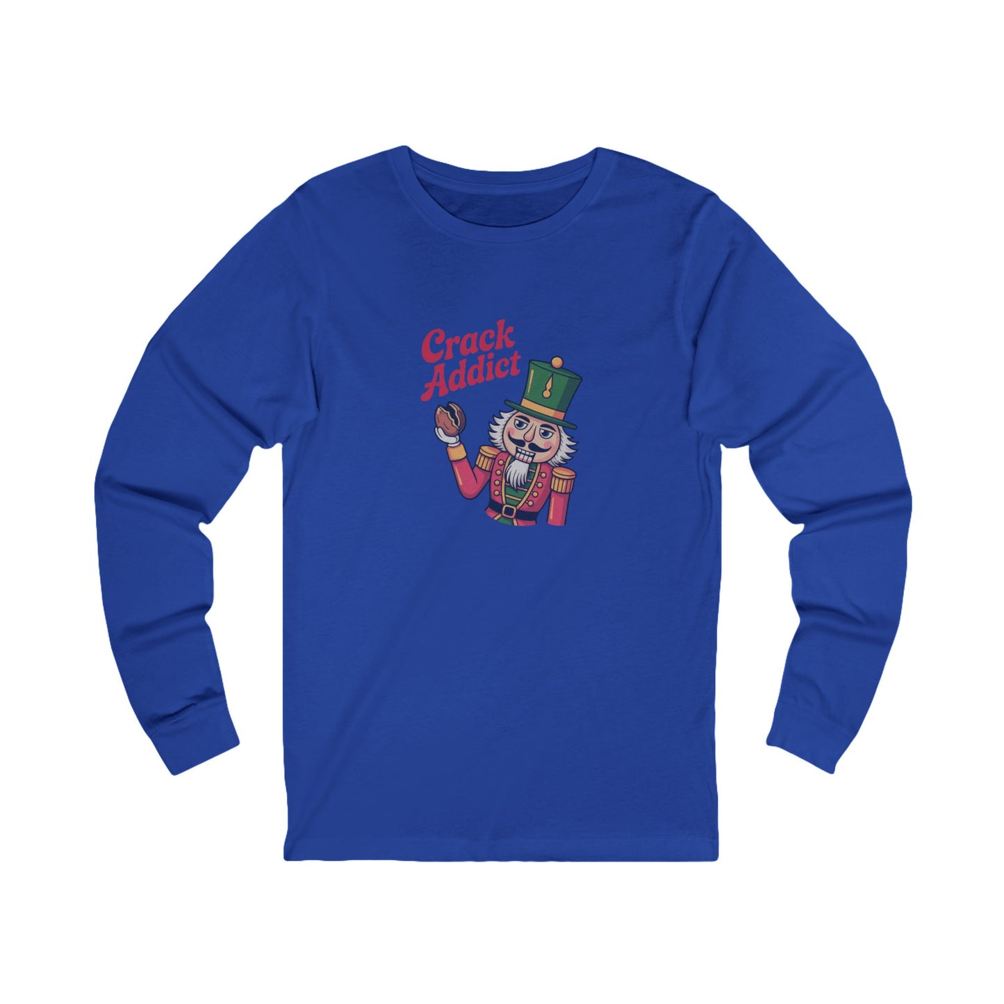 Crack Addict Nutcracker — Vintage Christmas Long Sleeve (Dark)