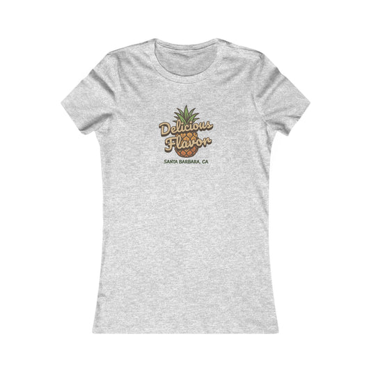 Delicious Flavor — Santa Barbara Pineapple Women's Tee (Light)