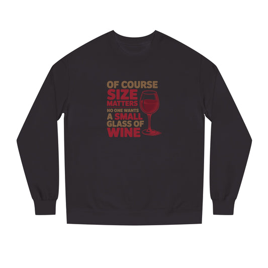 Big Glass Energy — Wine Lover Retro Sweatshirt (Dark)
