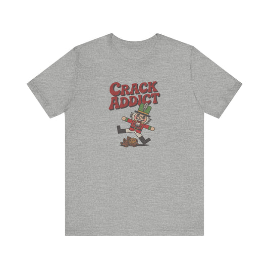 Crack Addict Nutcracker (Unhinged Remix) — Retro Tee (Light)