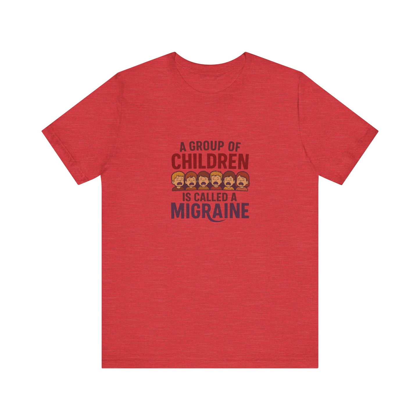 A Group of Children Is Called a Migraine — Retro Tee (Light)