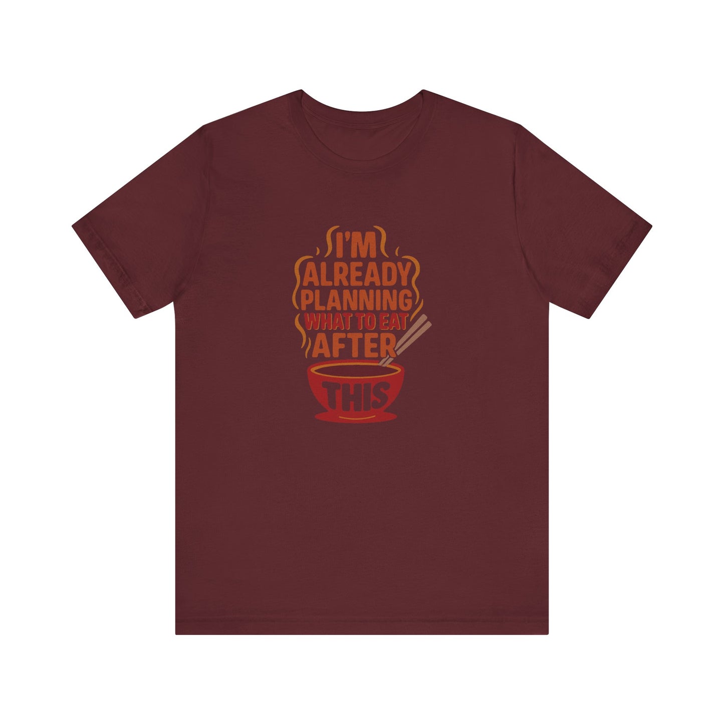 Planning What to Eat After This — Retro Foodie Tee (Dark)