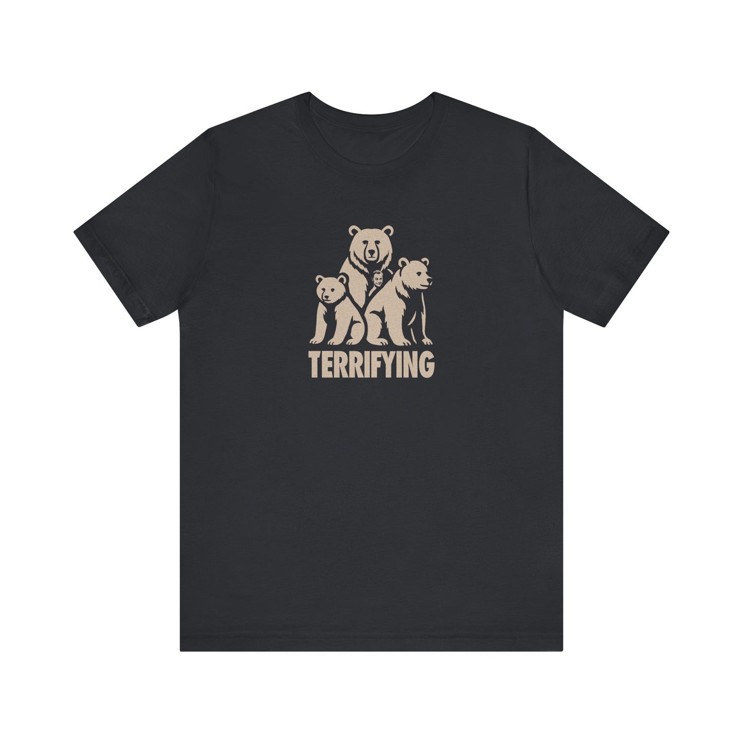 Bears Are Terrifying — Retro Silhouette Tee (Dark)