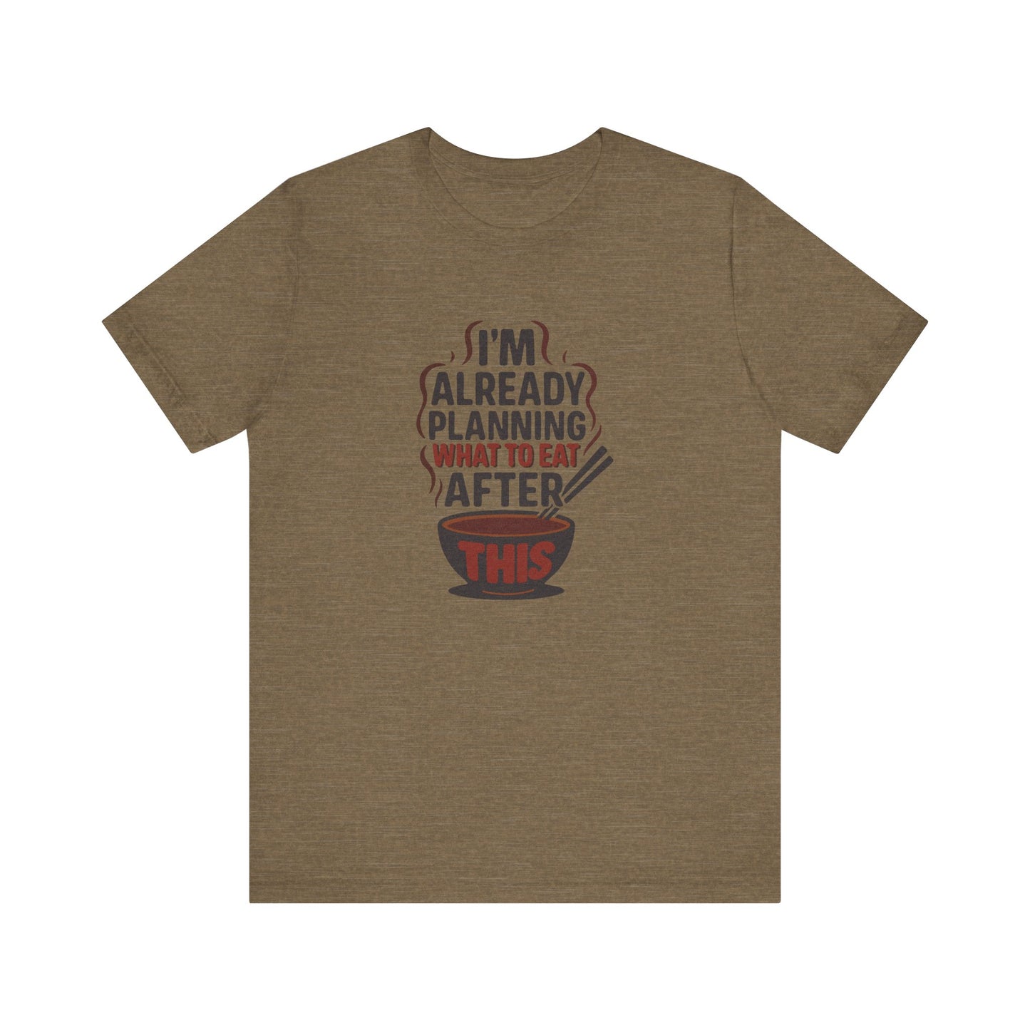 Planning What to Eat After This — Retro Foodie Tee (Light)