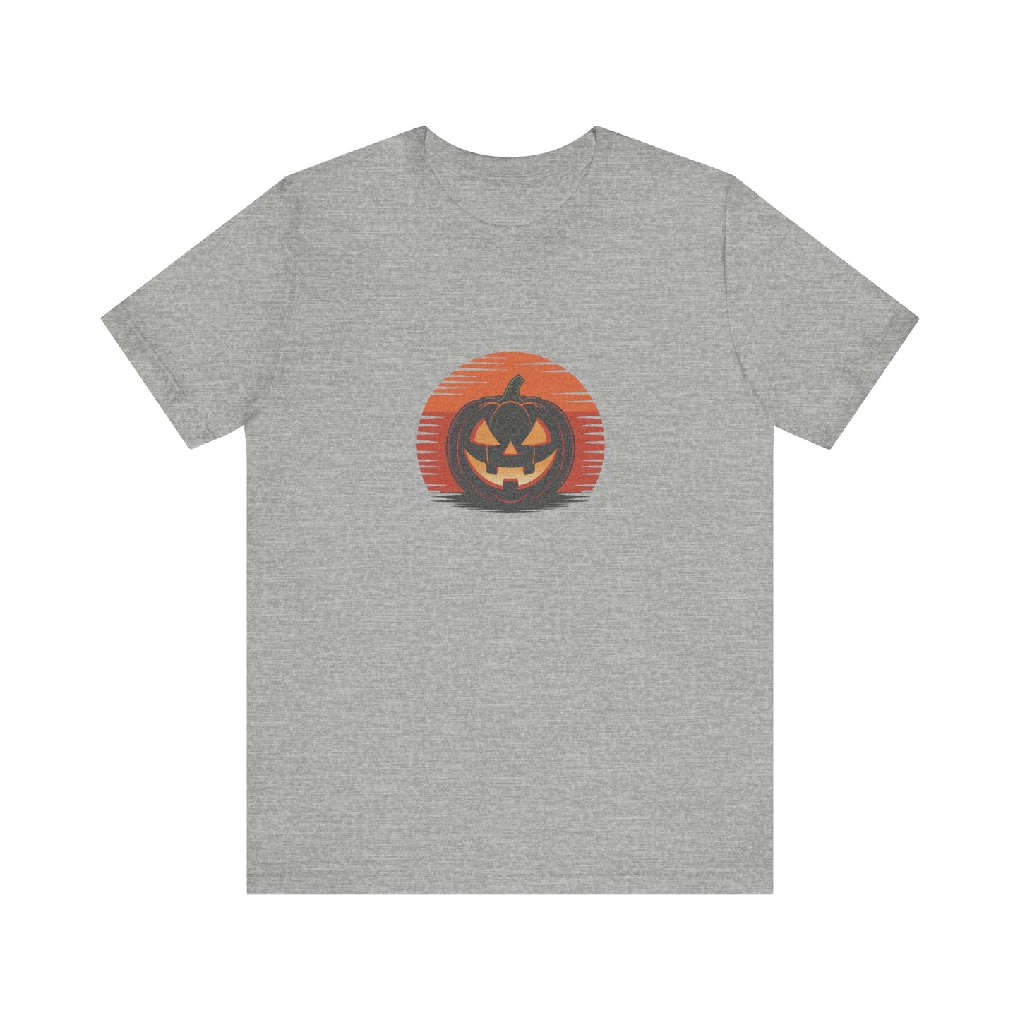 Retro Jack: Sliced Sunset — Halloween Sunset Tee (Light)