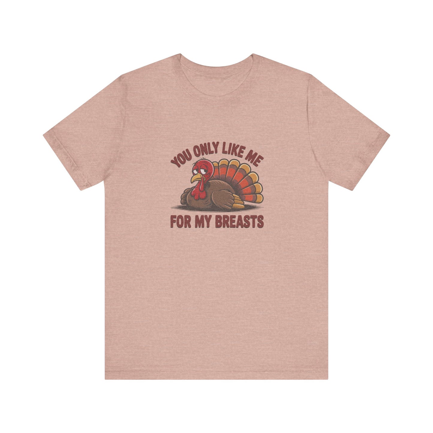 You Only Like Me for My Breasts — Thanksgiving Retro Tee (Light)
