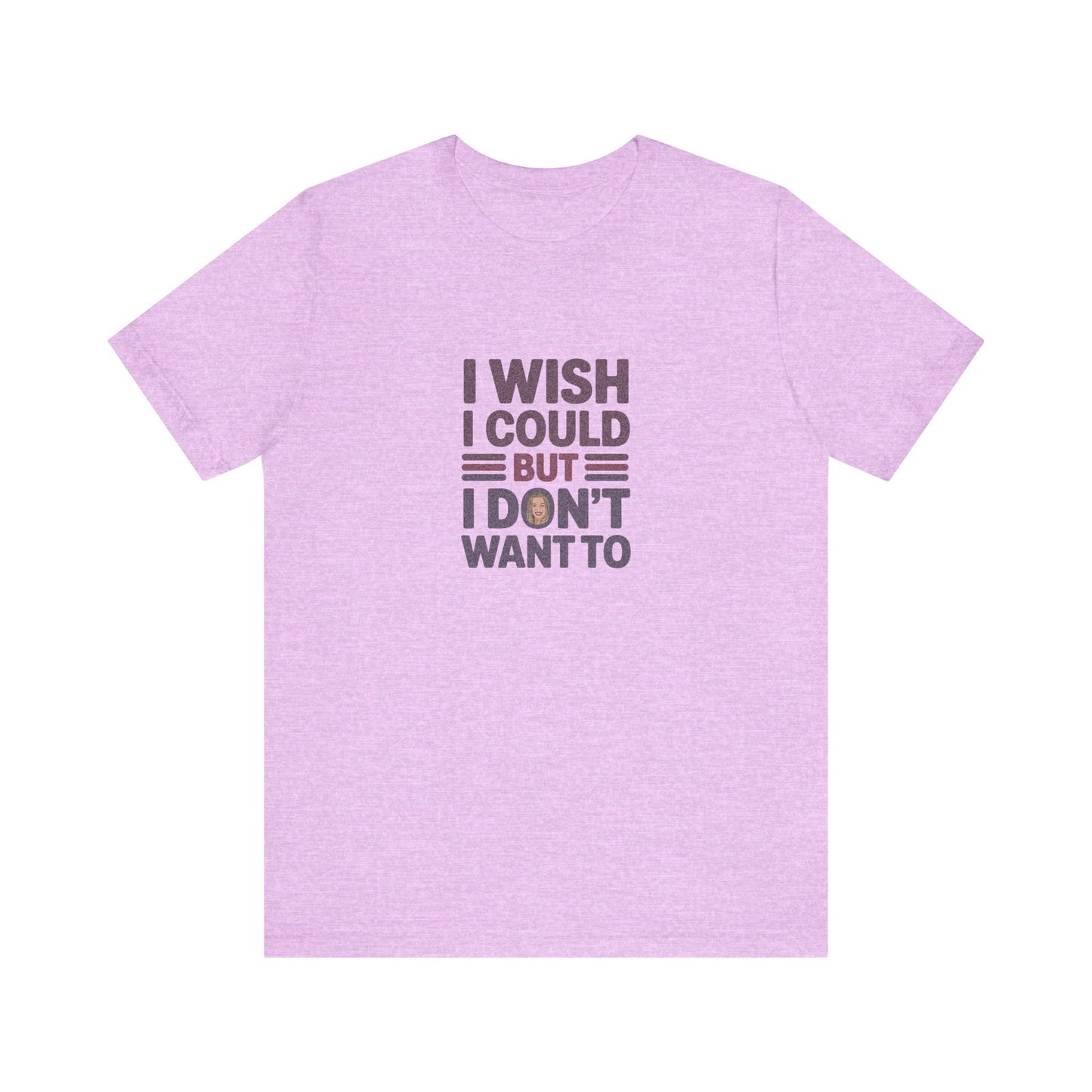I Wish I Could, But I Don't Want To — Phoebe Buffay Retro Tee (Light)