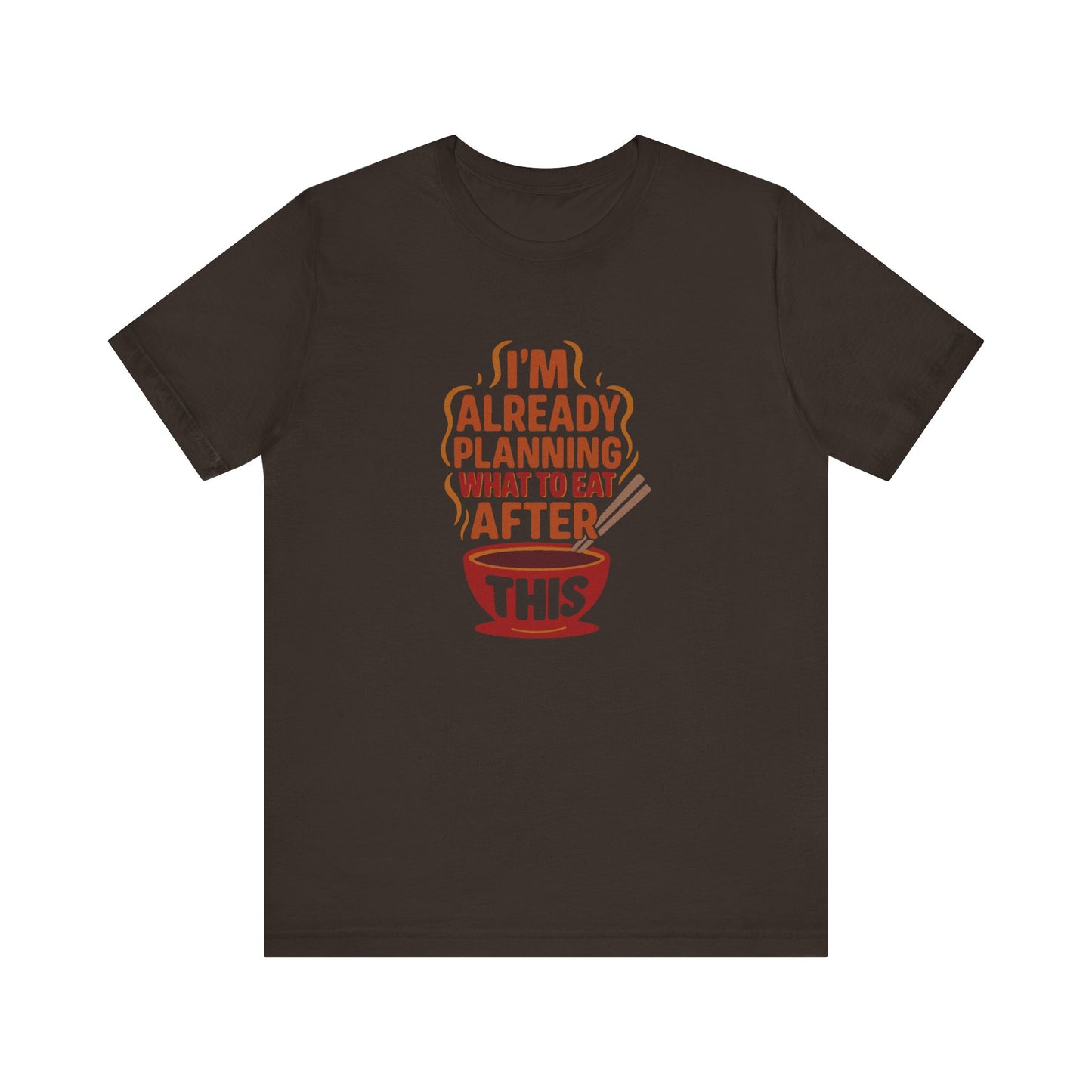 Planning What to Eat After This — Retro Foodie Tee (Dark)