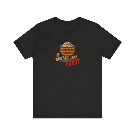 It Tastes Like Feet! — Thanksgiving Trifle Retro Tee (Dark)