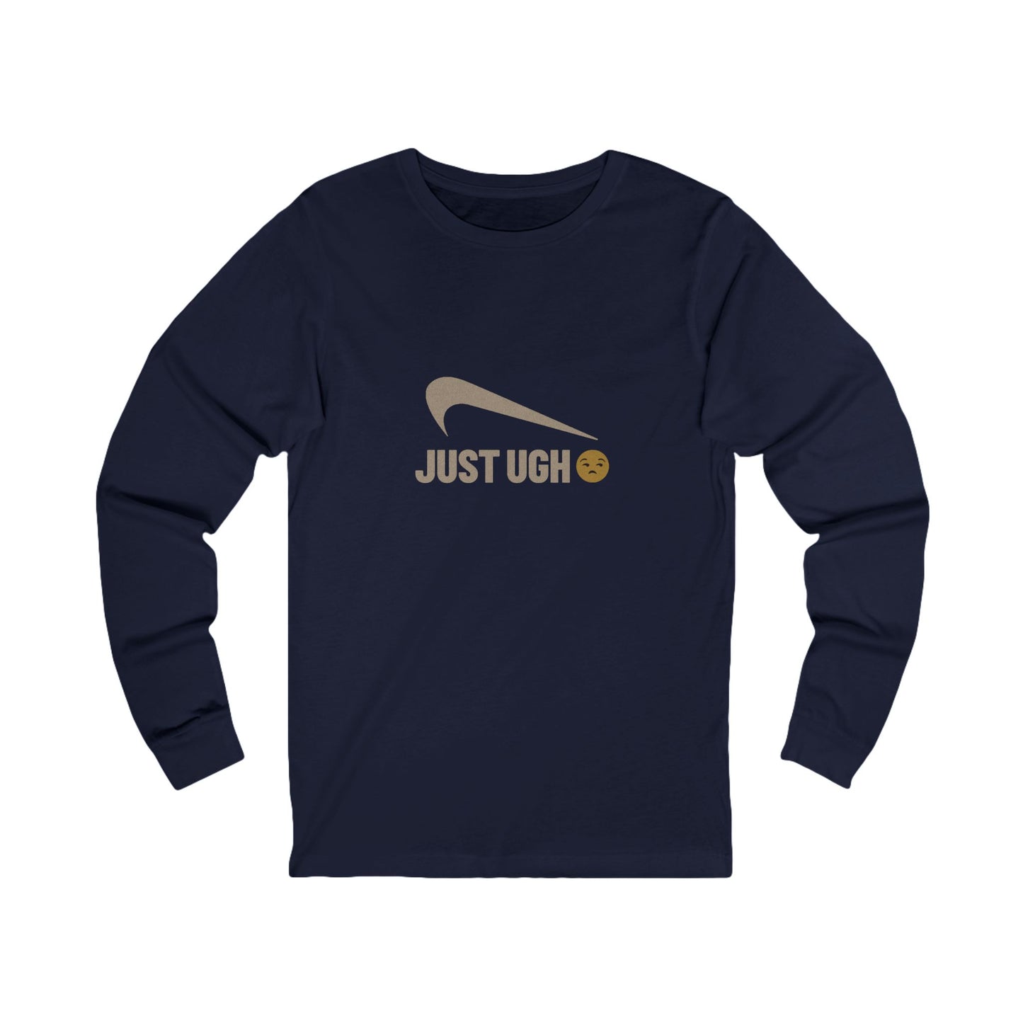 Just Ugh π Athletic Parody β Retro Workout Long Sleeve (Dark)