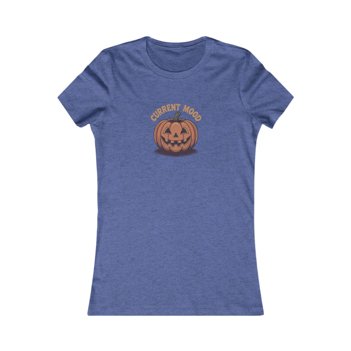 Current Mood (Vintage Jack) — Retro Halloween Women's Tee (Dark)