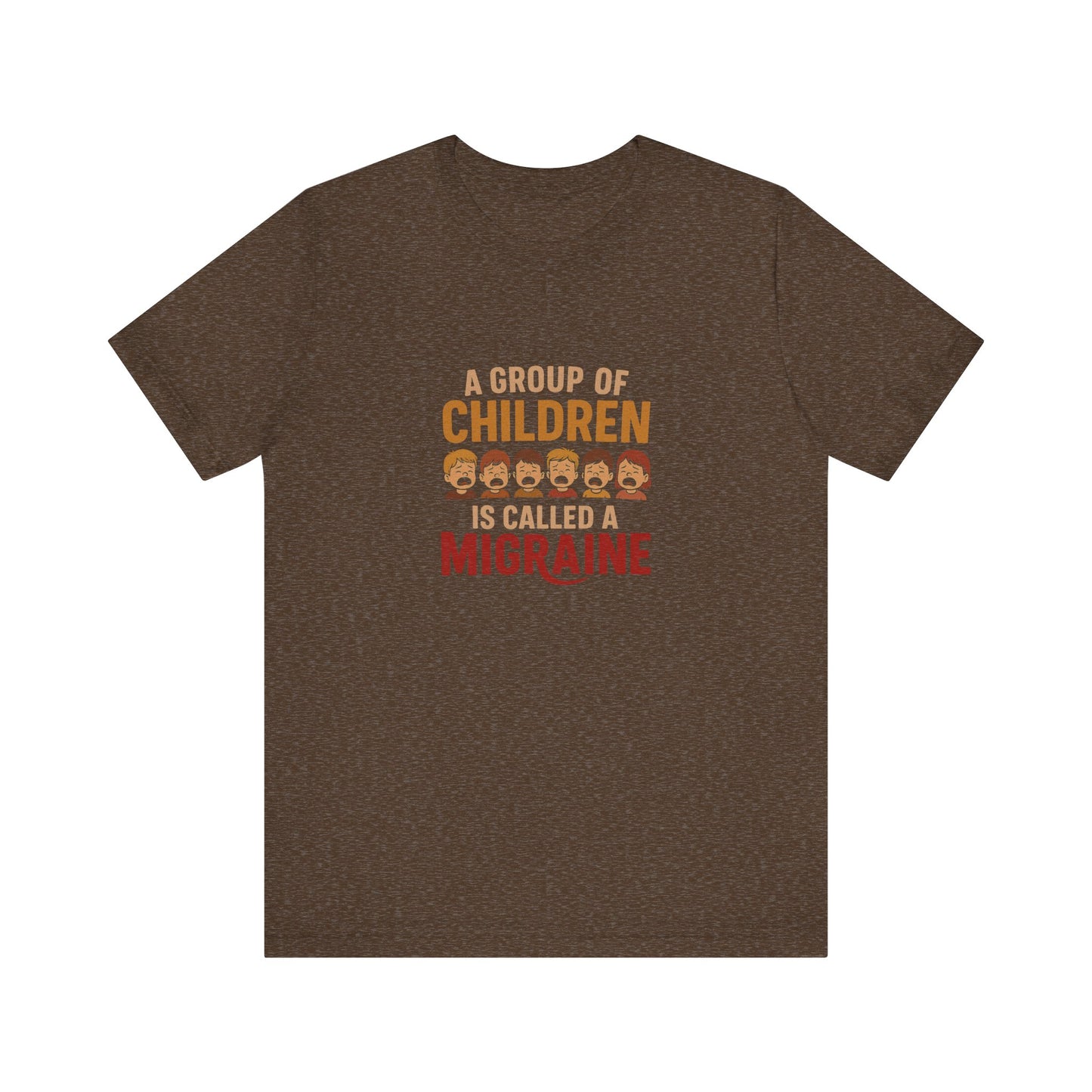 A Group of Children Is Called a Migraine — Retro Tee (Dark)
