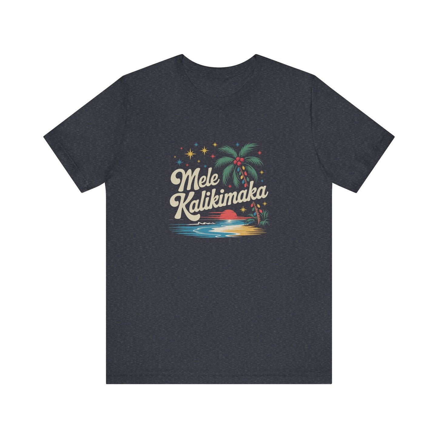 Mele Kalikimaka — Retro Hawaiian Christmas Tee (Dark)