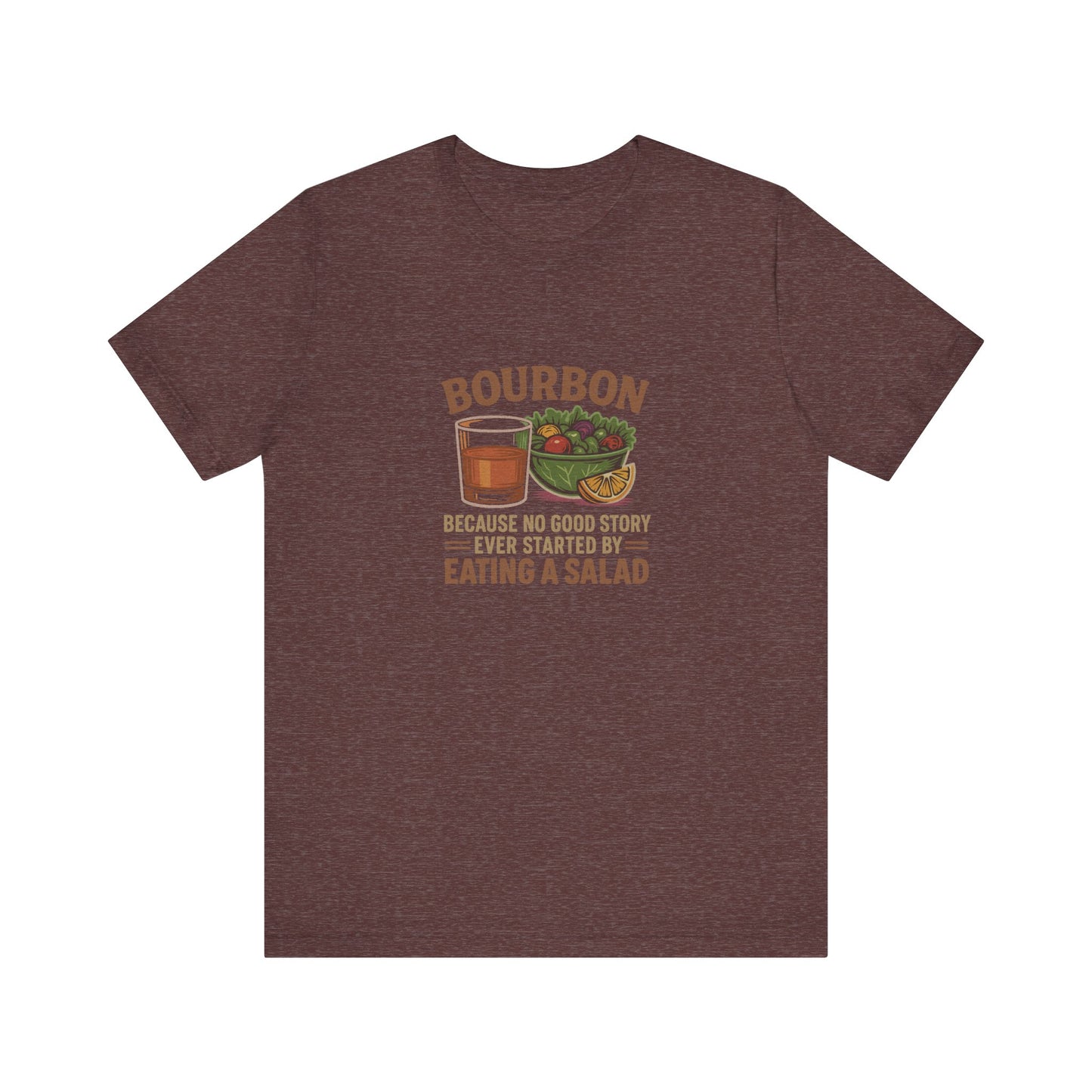 Bourbon > Eating a Salad — Graphic Retro Tee (Dark)