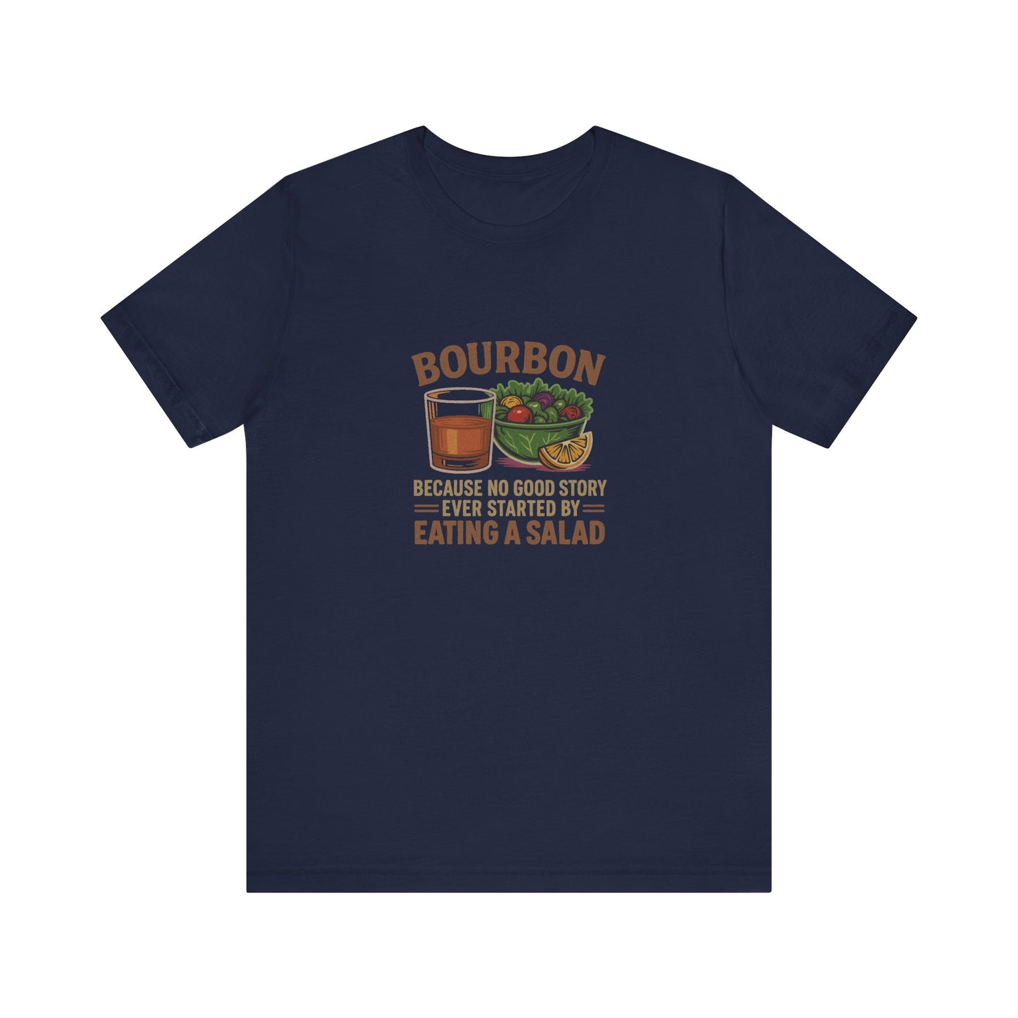 Bourbon > Eating a Salad — Graphic Retro Tee (Dark)