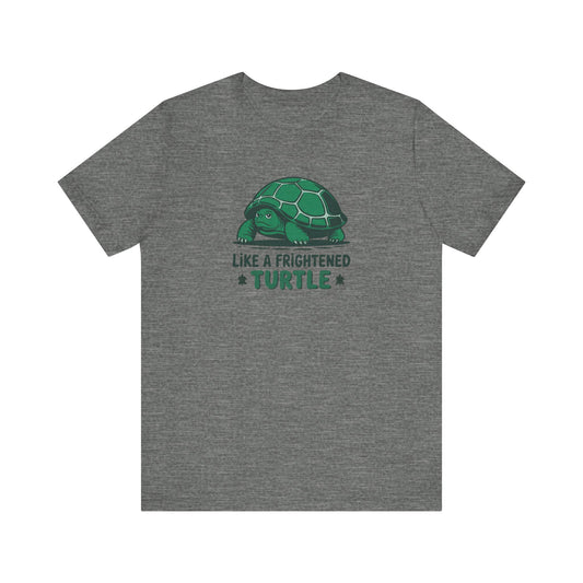 Like a Frightened Turtle — George Costanza Shrinkage Retro Tee (Light)