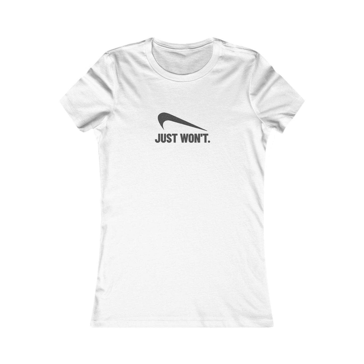 Just Won’t Athletic Parody — Retro Workout Women's Tee (Light)
