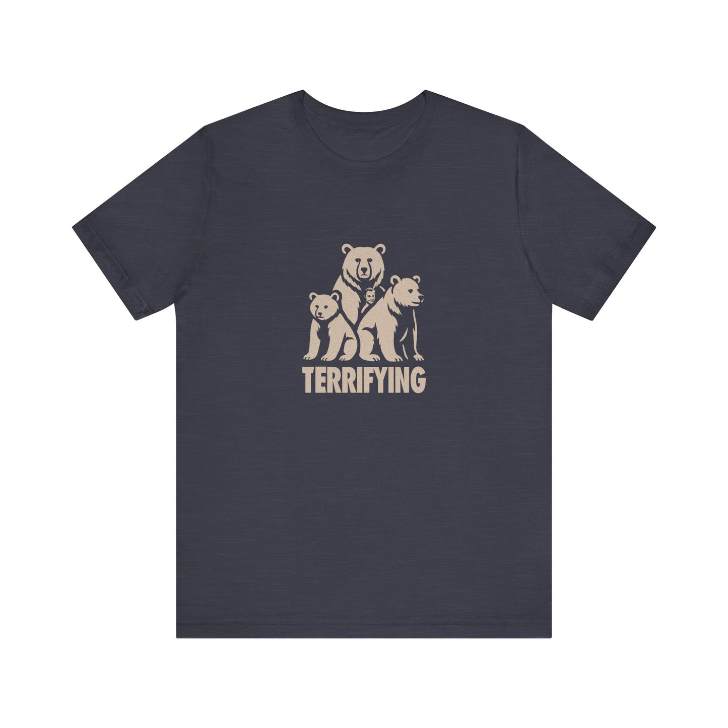 Bears Are Terrifying — Retro Silhouette Tee (Dark)