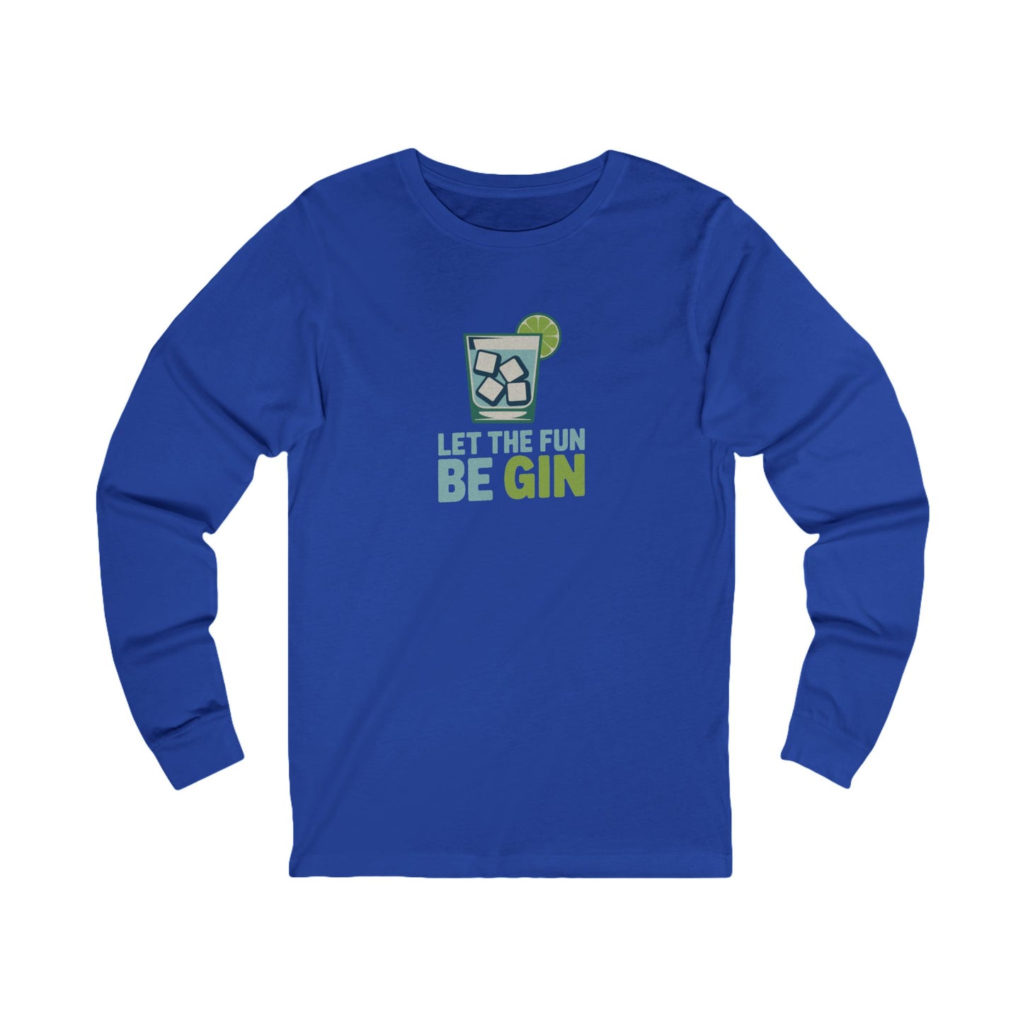 Party Starter: Let the Fun Be Gin – Cocktail Retro Long Sleeve (Dark)