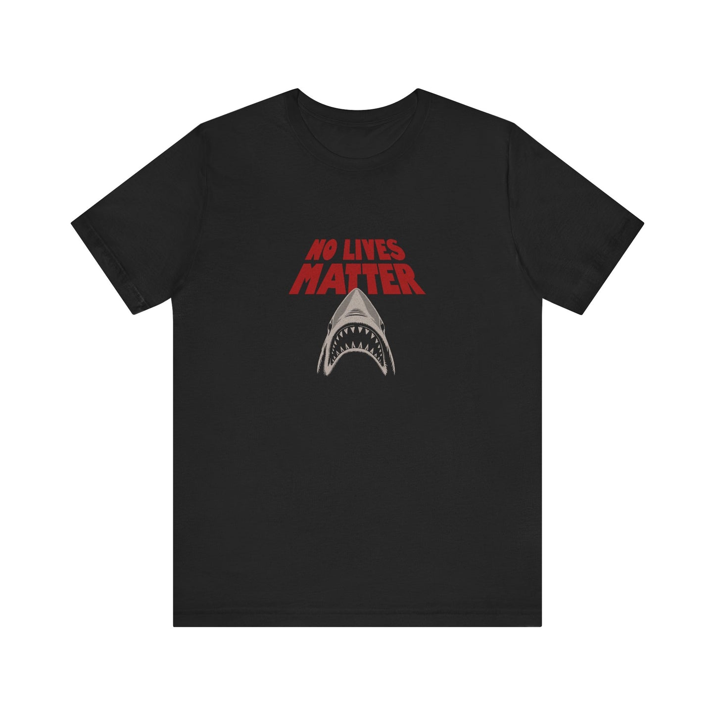 No Lives Matter — Jaws-Inspired Retro Tee (Dark)