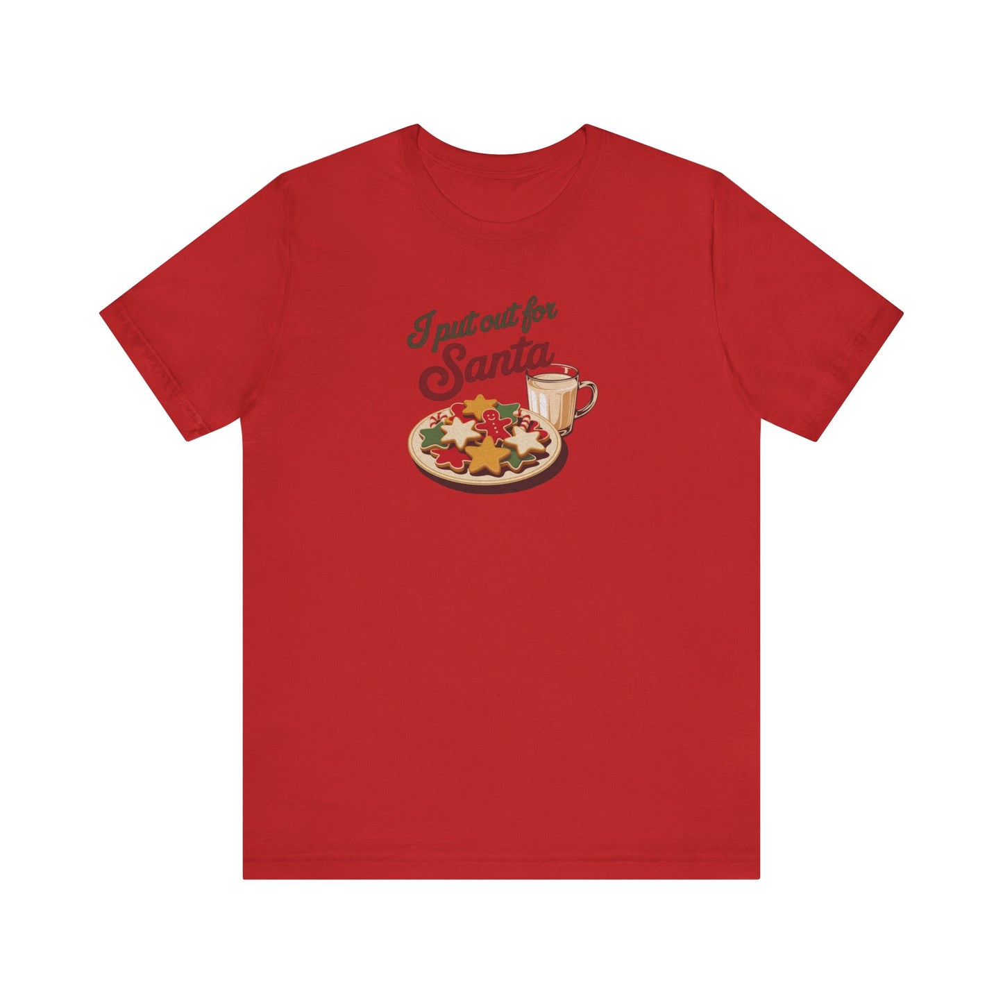 I Put Out for Santa — Retro Christmas Cookies Tee (Light)