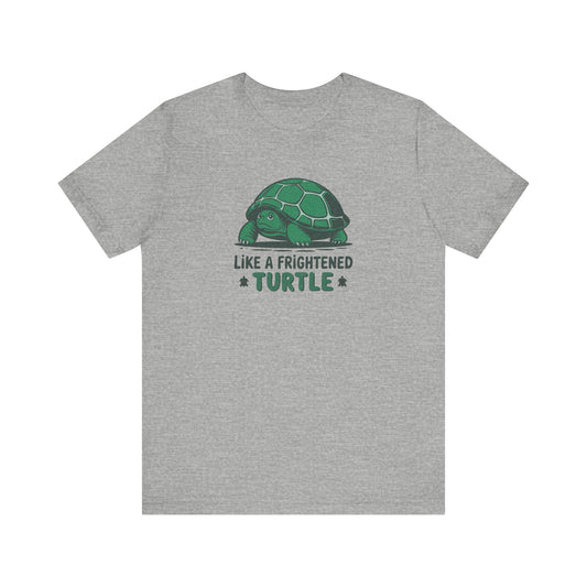Like a Frightened Turtle — George Costanza Shrinkage Retro Tee (Light)