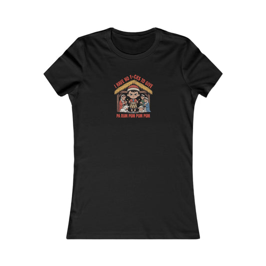 I Have No F*cks to Give — Little Drummer Boy Retro Women's Tee (Dark)