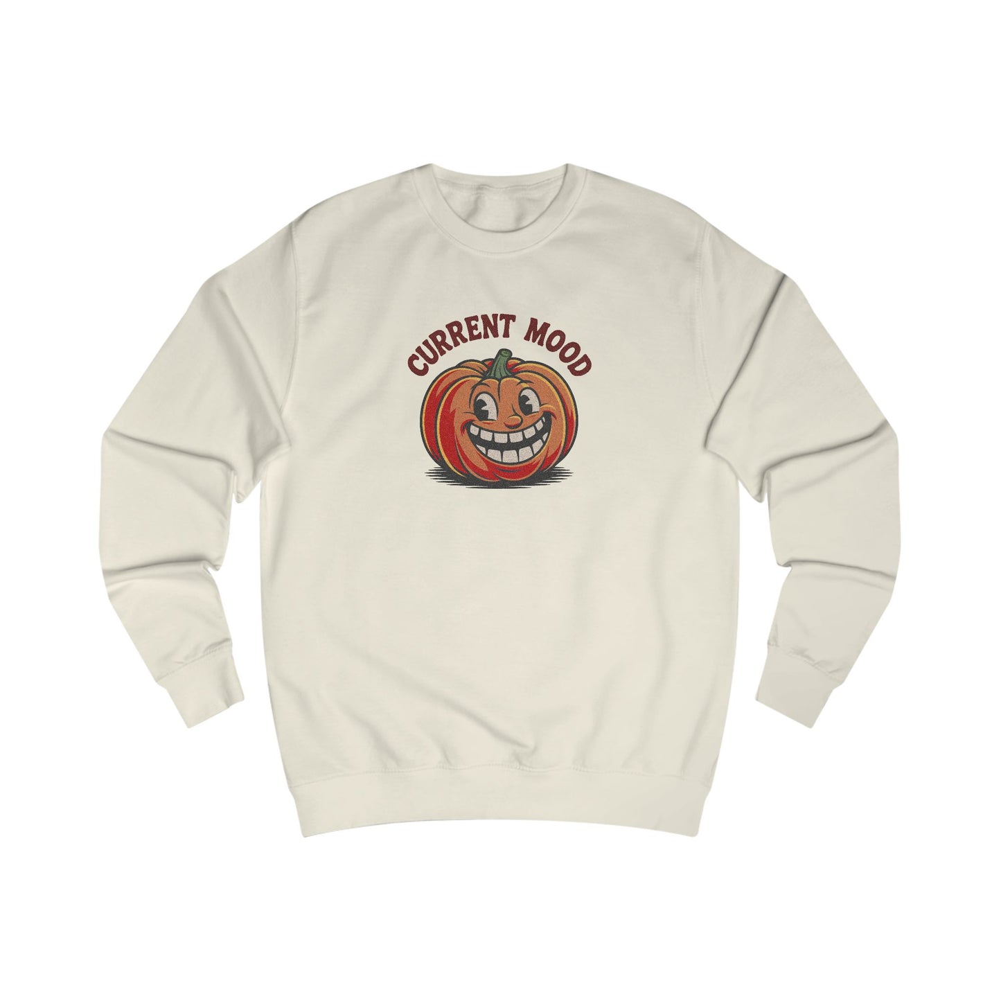 Current Mood (Toothy Jack) — Retro Halloween Sweatshirt (Light)