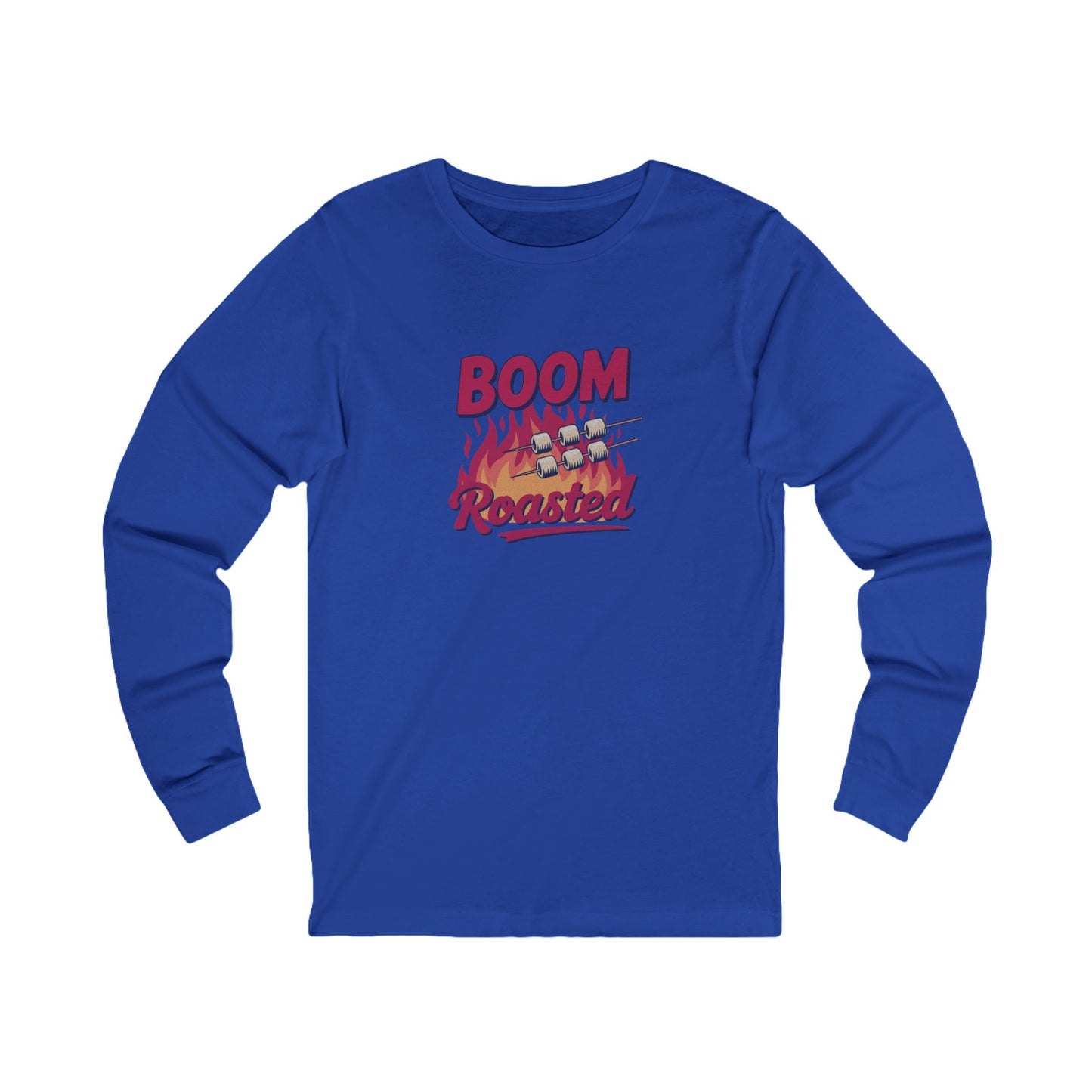 Boom, Roasted — Michael Scott Retro Long Sleeve (Dark)
