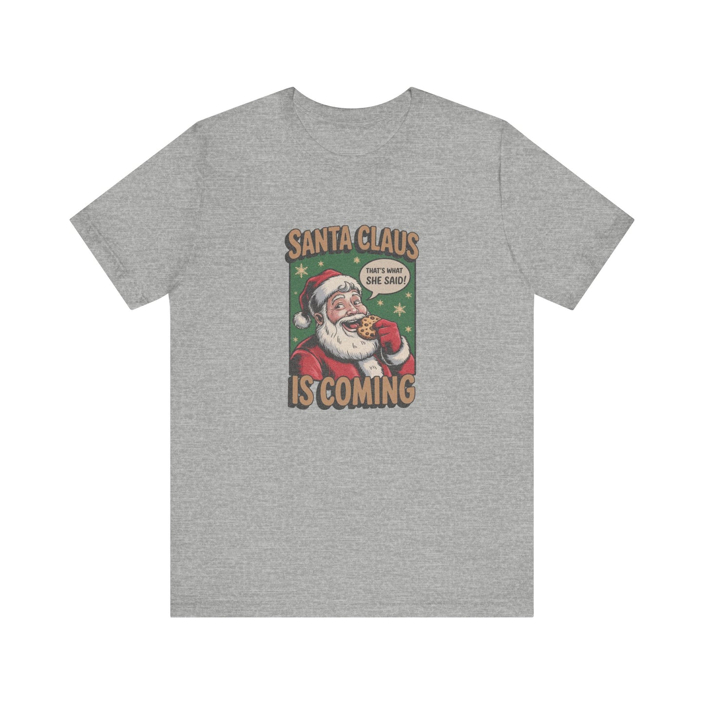 Santa Claus is Coming — Vintage Christmas Tee (Light)