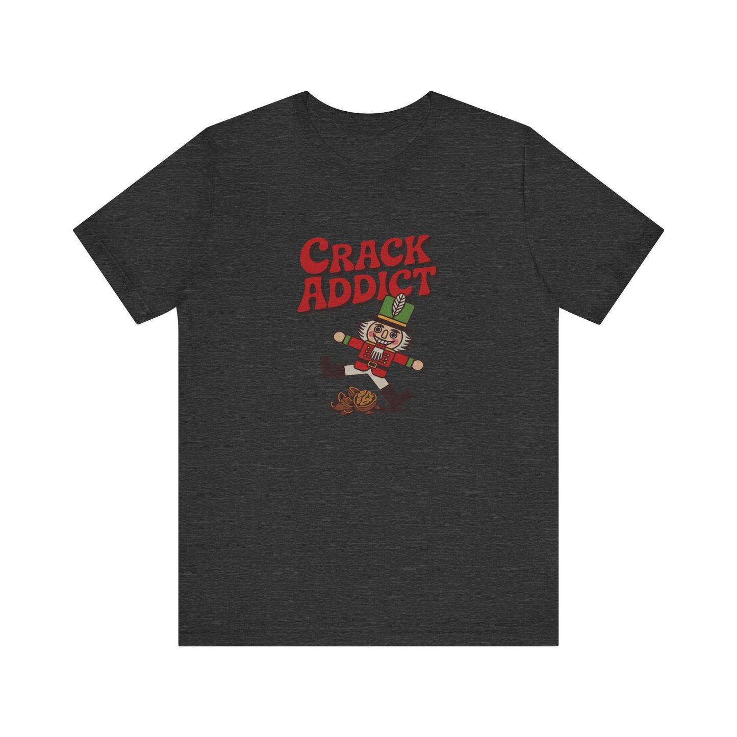 Crack Addict Nutcracker (Unhinged Remix) — Retro Tee (Dark)