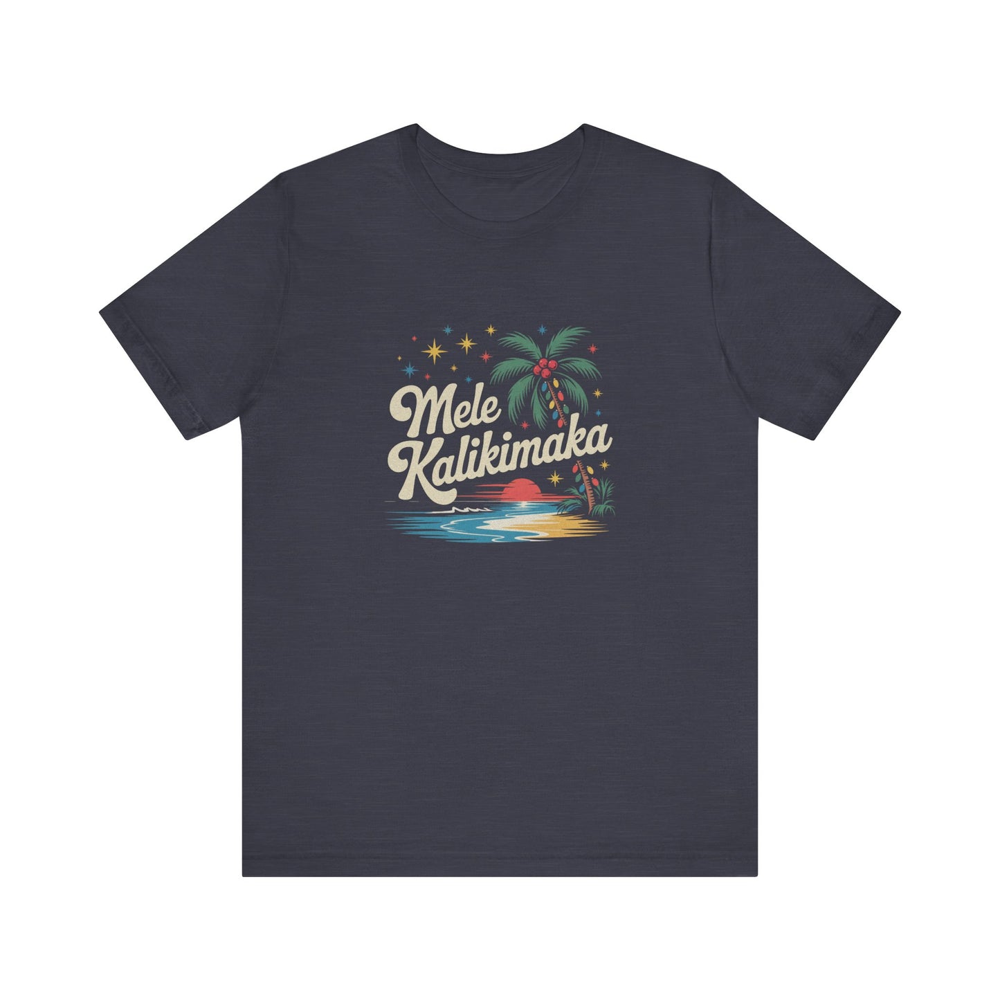 Mele Kalikimaka — Retro Hawaiian Christmas Tee (Dark)