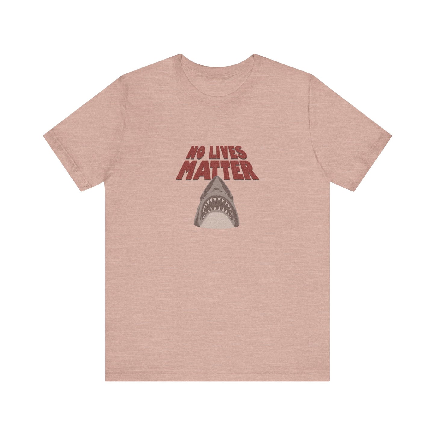 No Lives Matter — Jaws-Inspired Retro Tee (Light)