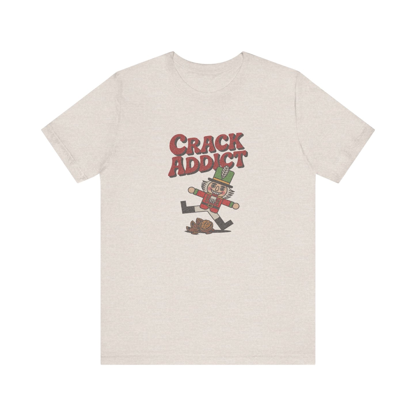 Crack Addict Nutcracker (Unhinged Remix) — Retro Tee (Light)