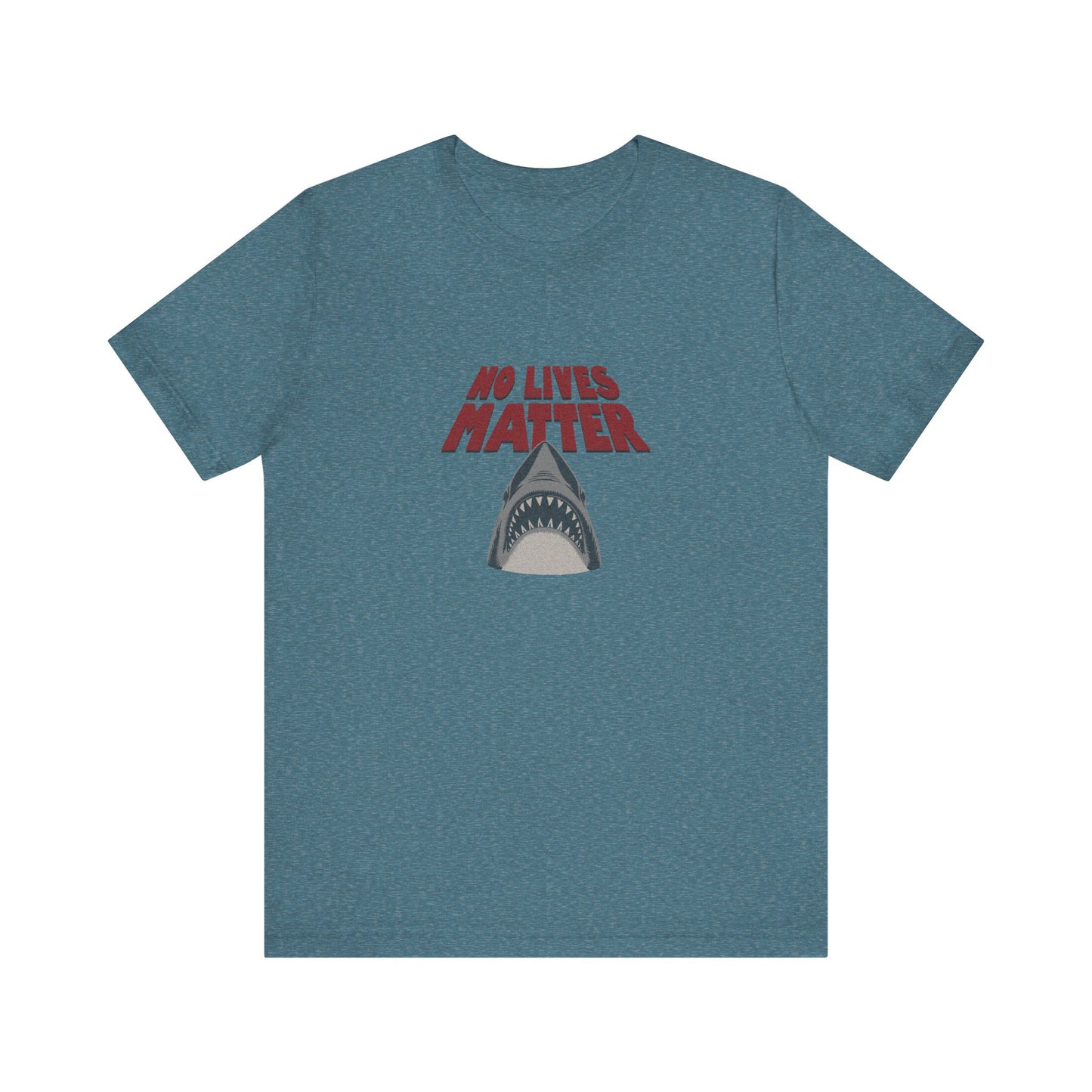No Lives Matter — Jaws-Inspired Retro Tee (Light)