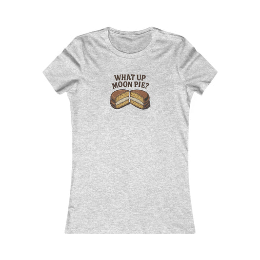 What Up, Moon Pie? — Big Bang Theory Retro Women's Tee (Light)