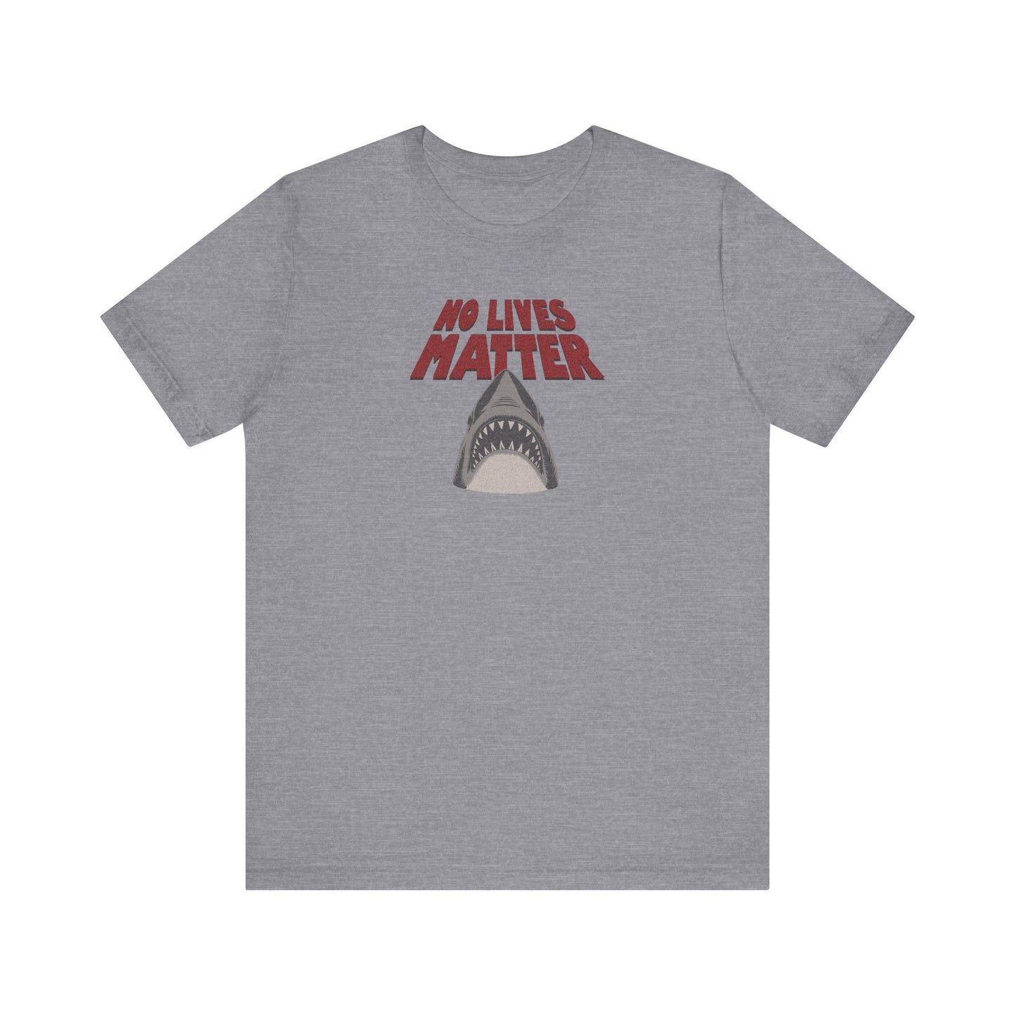 No Lives Matter — Jaws-Inspired Retro Tee (Light)