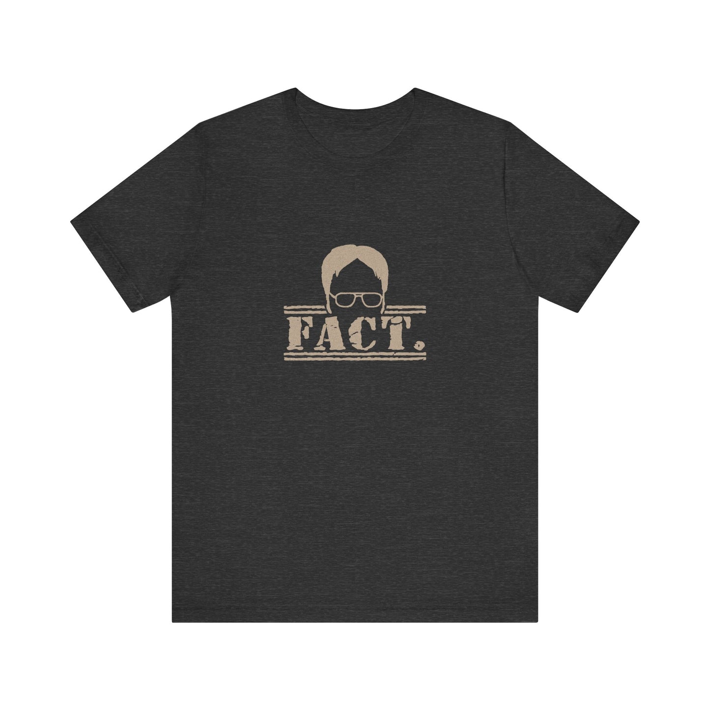 Dwight Schrute FACT. — The Office-Inspired Retro Tee (Dark)