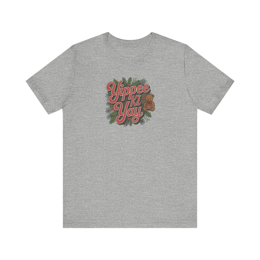 Yippee Ki Yay — Die Hard Retro Christmas Tee (Light)