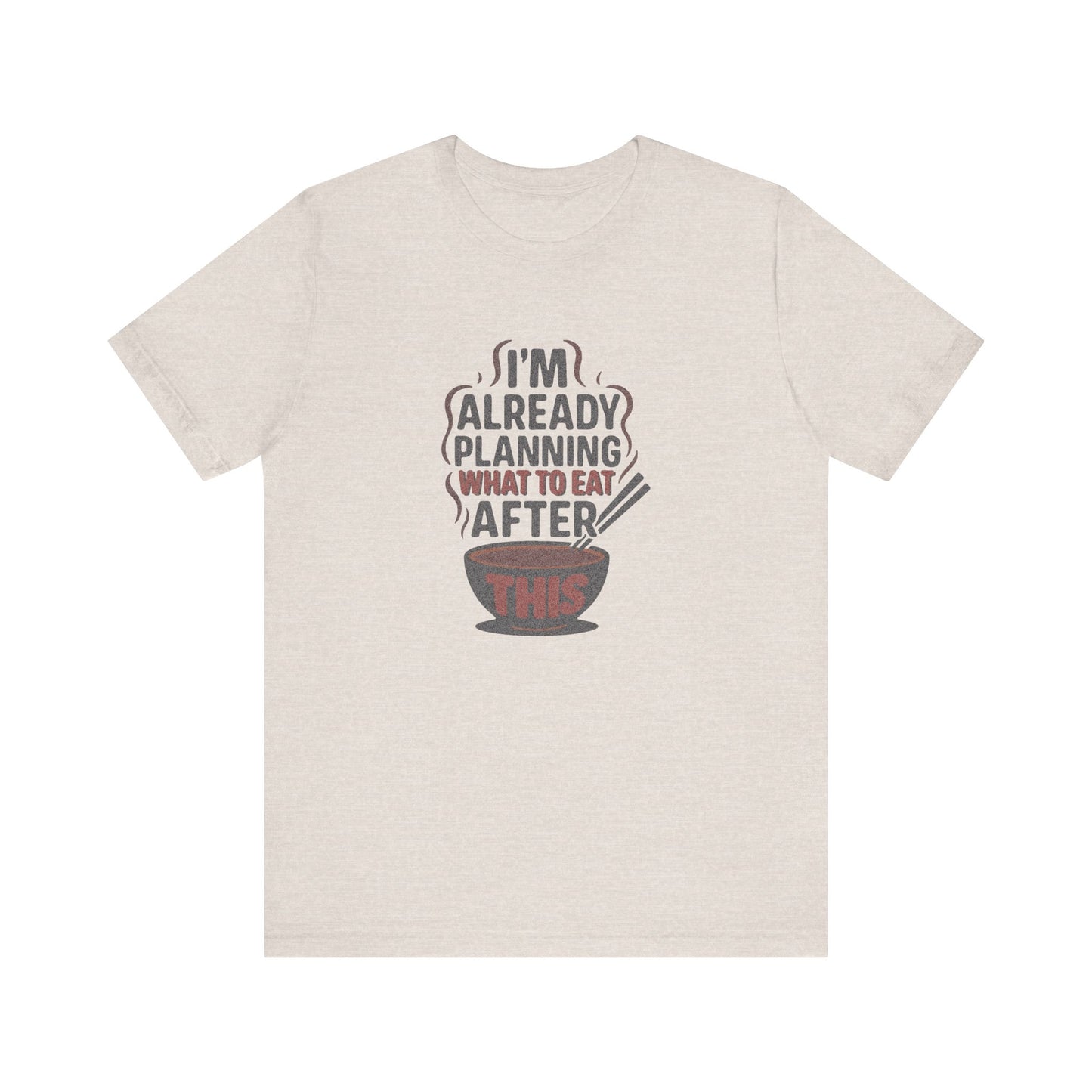 Planning What to Eat After This — Retro Foodie Tee (Light)