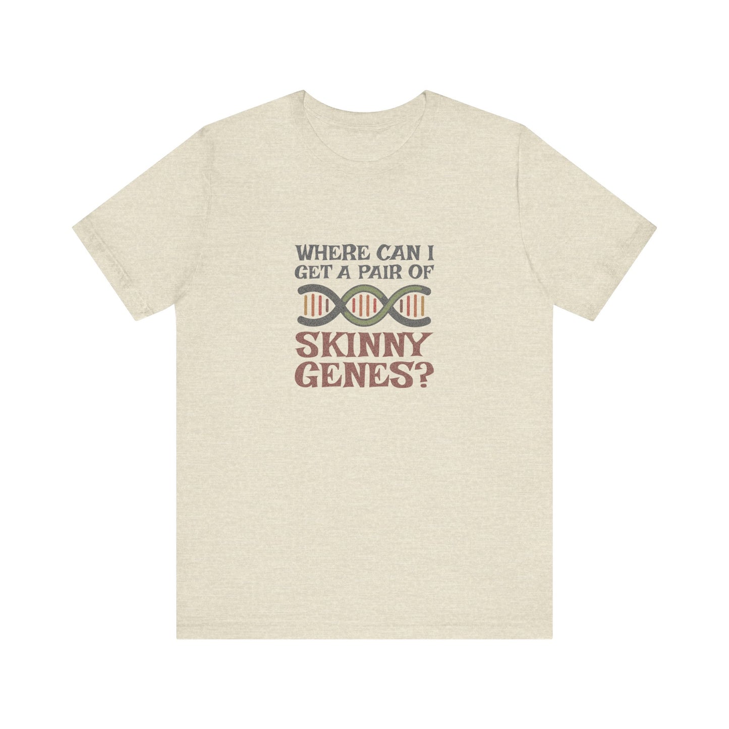 Pair of Skinny Genes (Colorful) — Retro Graphic Tee (Light)