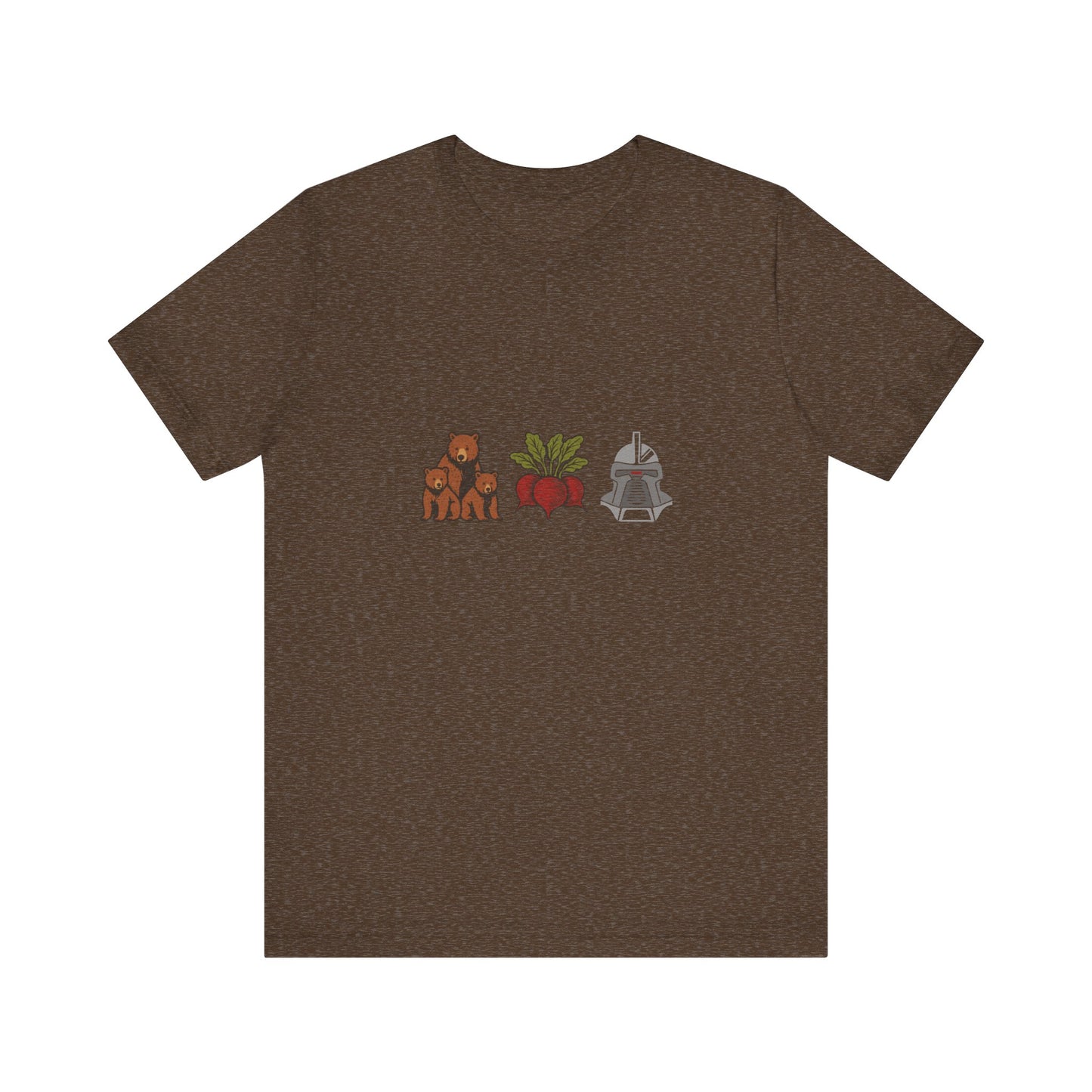 Bears, Beets, Battlestar (Icons) — Retro Tee (Dark)