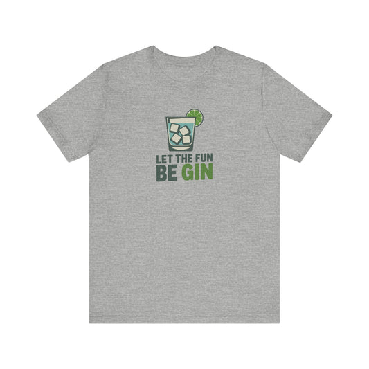 Party Starter: Let the Fun Be Gin – Cocktail Retro Tee (Light)