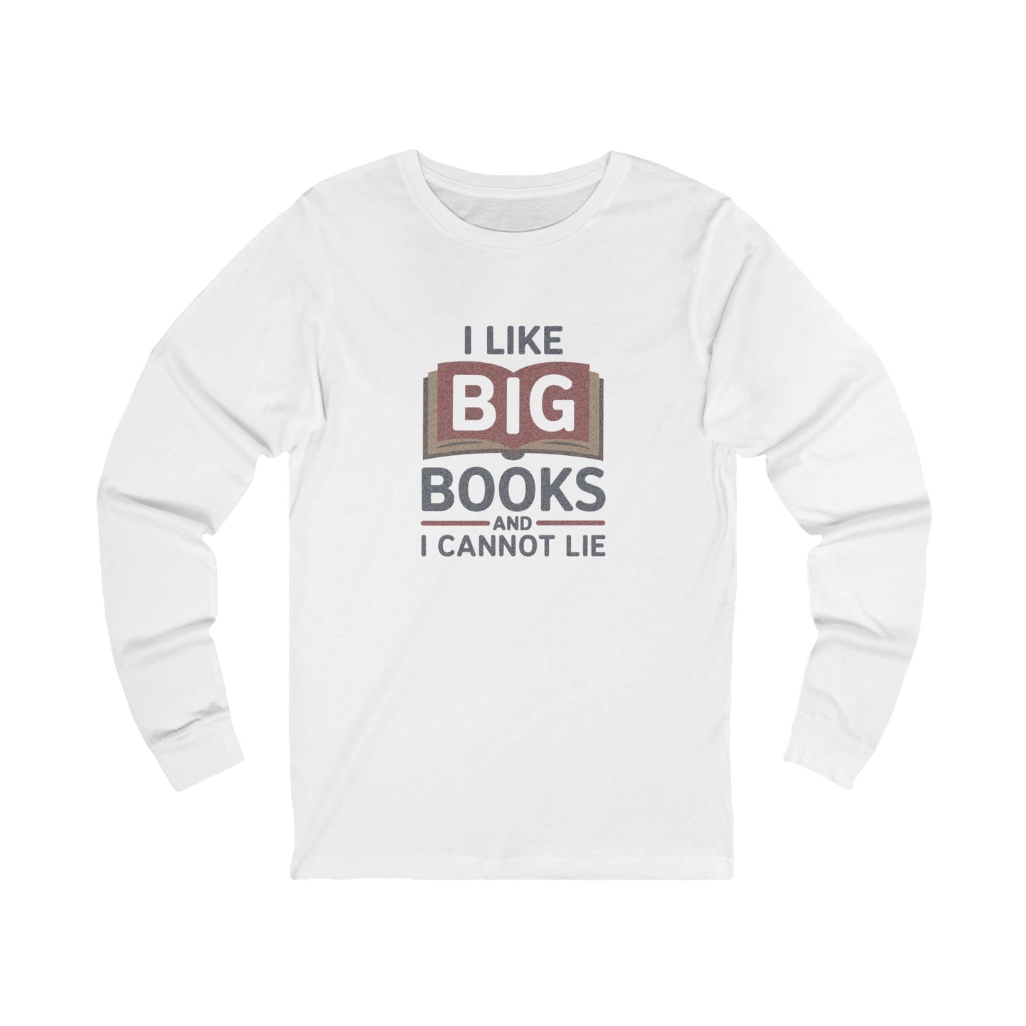 I Like Big Books and I Cannot Lie — Bibliophile Retro Long Sleeve (Light)