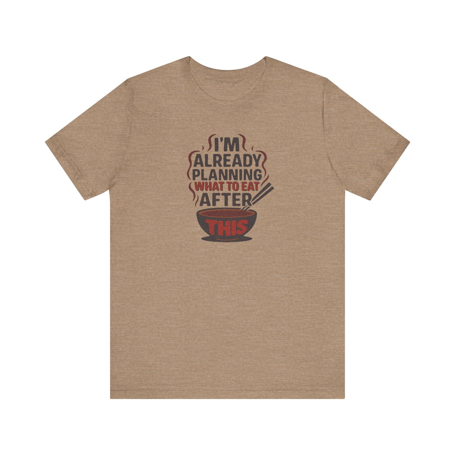 Planning What to Eat After This — Retro Foodie Tee (Light)