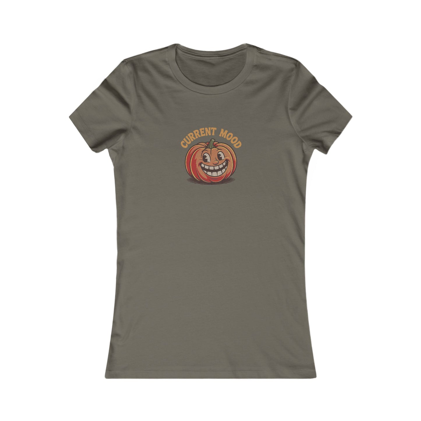 Current Mood (Toothy Jack) — Retro Halloween Women's Tee (Dark)
