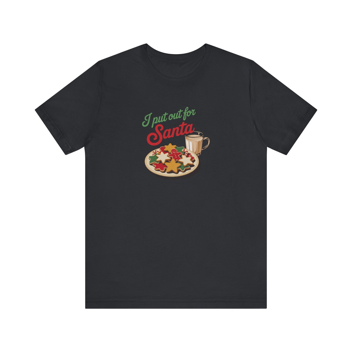 I Put Out for Santa — Retro Christmas Cookies Tee (Dark)