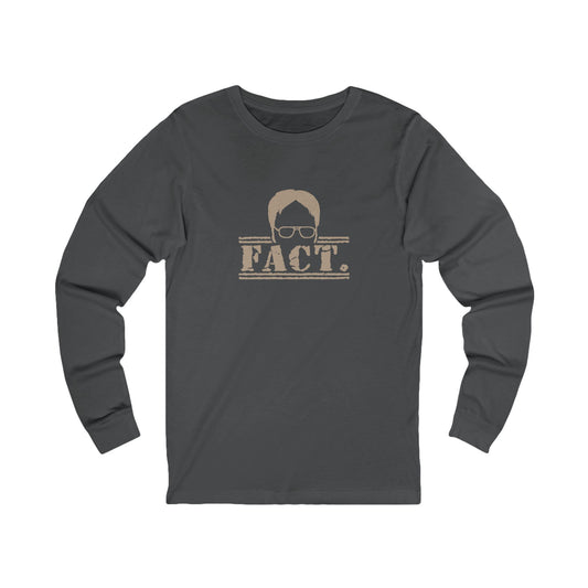 Dwight Schrute FACT. — The Office-Inspired Long Sleeve (Dark)