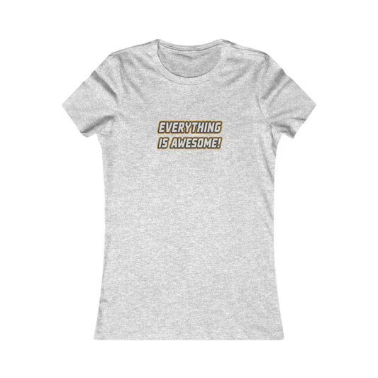 Everything is Awesome! — The LEGO Movie-Inspired Retro Women's Tee (Light)
