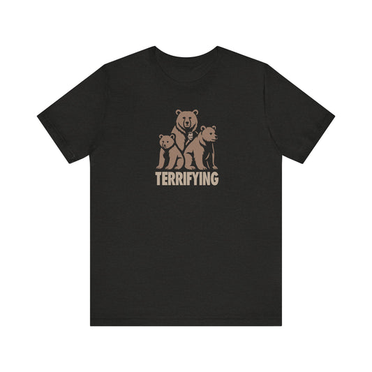 Bears Are Terrifying — Retro Silhouette Tee (Dark)